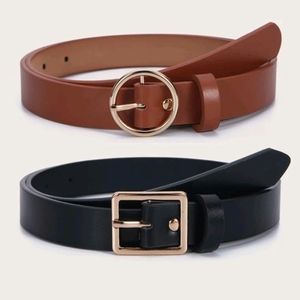 2 belts brown and black can be included in a bundle clearance